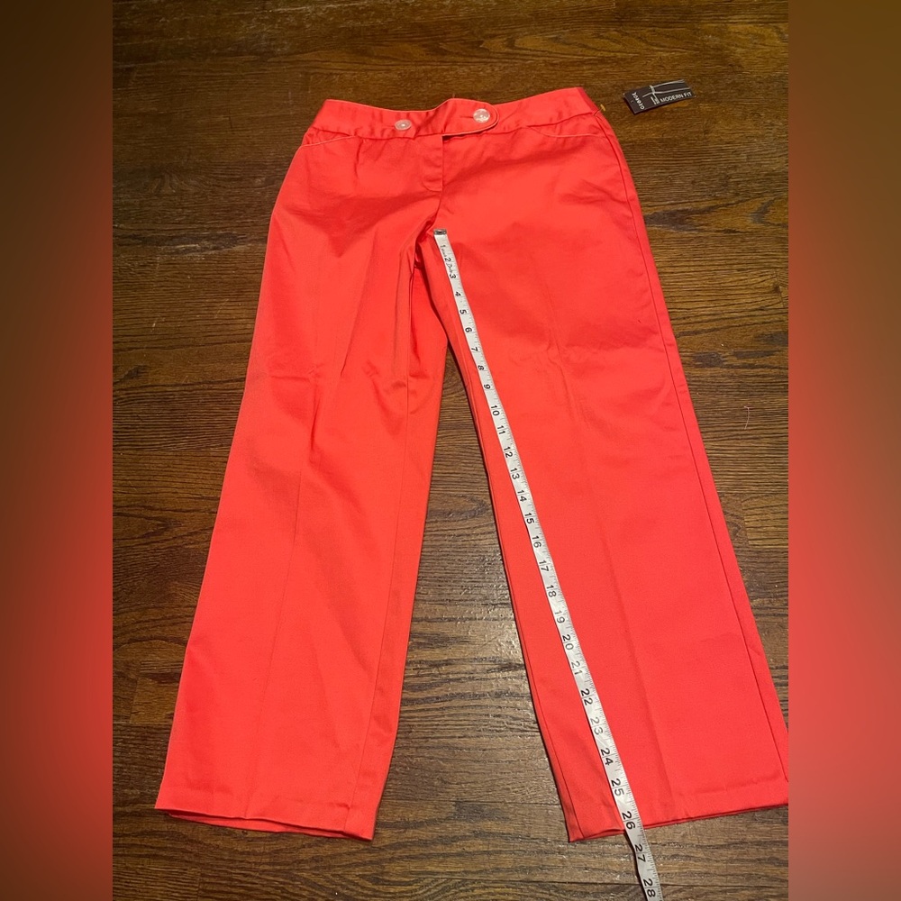 George women’s casual Wide-Leg High-Rise size 6 Pants in Coral NWT - Picture 10 of 15